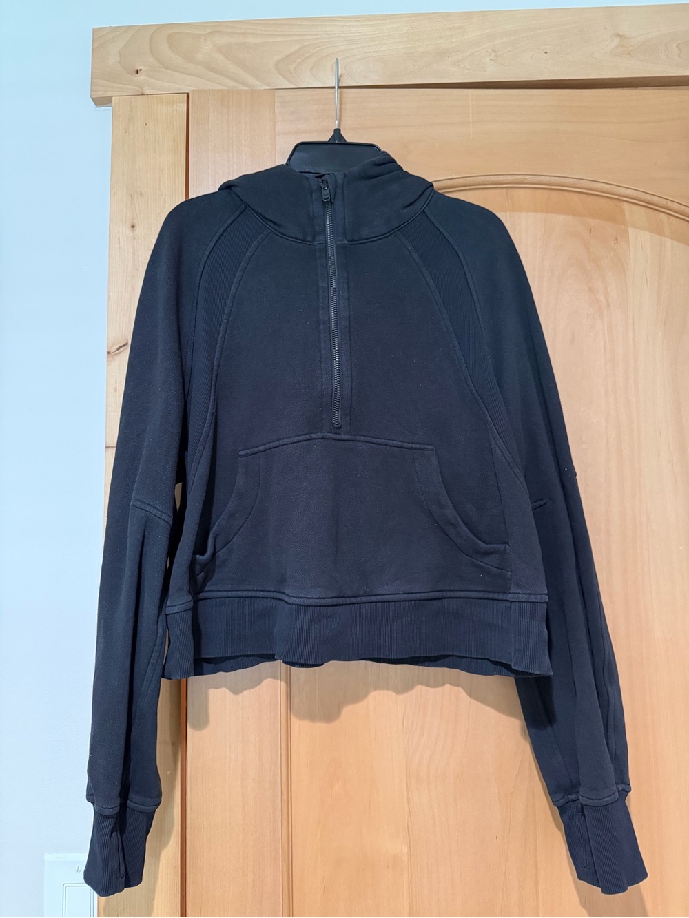 lululemon scuba Black Half-Zip Hoodie